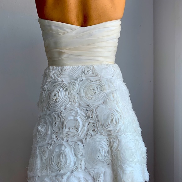 SOLD*White Cocktail Dress NWT ABS - Picture 3 of 10